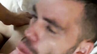 FuckBoysRaw.com - Muscular bottom's ass primed for a raw hardcore fuck