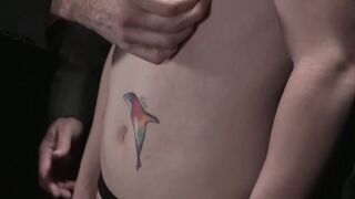 Danny Wilcoxx spitroasted by hairy studs Jack Dixon and Legrand Wolf