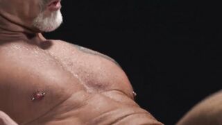 Hot twink Marcus Rivers moaned loudly as he took the raging cock of inked daddy Dalla