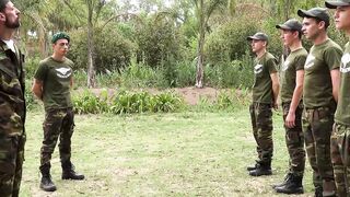 Horny cadets follow Sergeant Joris Leonard kinky and wild orders