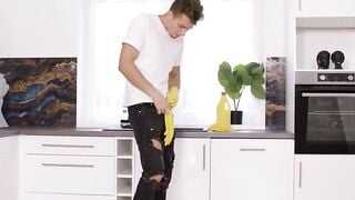 Freaky Stepmom Catches Stepson Jerking Around And Empties His Nuts Of Cum
