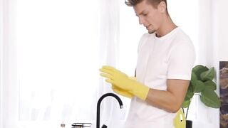 Freaky Stepmom Catches Stepson Jerking Around And Empties His Nuts Of Cum