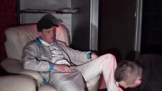 Hot couch encounter with jocks Romain Alabien and Greg Kiff