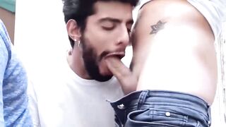 Stepbrothers and Agustin strip down while sharing their cocks with each other Hoe 2