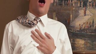 Cute young gay Jack Bailey is happy to have his asshole pierced deeply