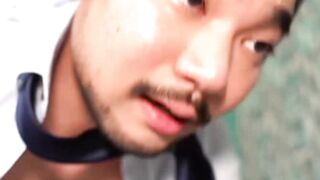 Dominant suited stud Hiroya uses Rios asshole for his personal pleasure