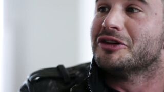 Buffed Nathan Bronson jizzes on my juicy ass after fucking me relentlessly