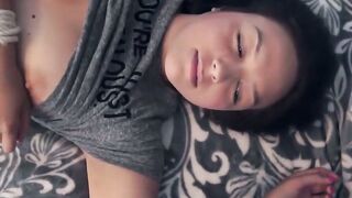 TeensFuckingDads.com - Sluty teen Lee Ann adores being fucked while tied in bed