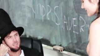 Cute babe Adria Rae and her perverted teacher bang wildly