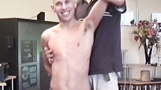 BobAuntie.com - Twinks record a playful and horny foursome fuck fest