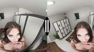 Aubree Valentine agrees to pay off her gym fees with her mouth and twat