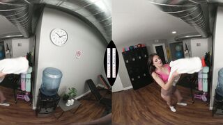 Aubree Valentine agrees to pay off her gym fees with her mouth and twat