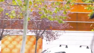 Latina 18yo Veronica Leal talked into public blowjob and sex