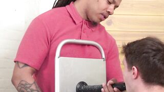 SayUncleNetwork.com - Shy white man loves the domination of a thick ebony penis