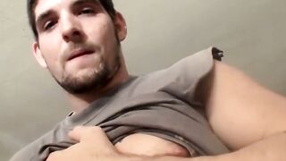Str8Thugs.com - Hot Jock Tim Hurley's urgent need to rub out a cum load from his stif