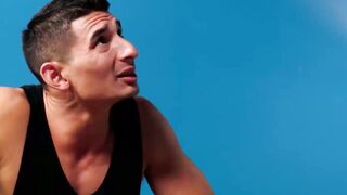 Jim Fit watch his boyfriend Justin Mathews fuck David Skylars pucker with his throbbi