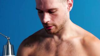 Jim Fit watch his boyfriend Justin Mathews fuck David Skylars pucker with his throbbi