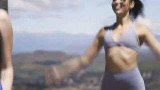 Yoga Instructor Joins Into Dyke Three-Way