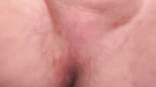 Amateur teases his tight asshole before stroking cock hard