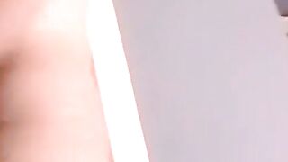 Amateur guy strokes his cock to porn while recorded with cam