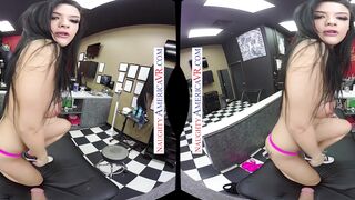 Beauty alt-cunt with mouth, Katrina Jade, pays for her new ink with her