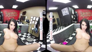 Beauty alt-cunt with mouth, Katrina Jade, pays for her new ink with her