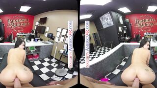 Beauty alt-cunt with mouth, Katrina Jade, pays for her new ink with her