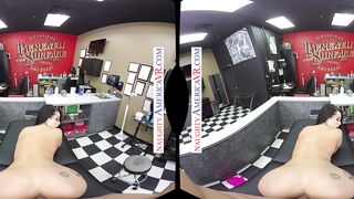 Beauty alt-cunt with mouth, Katrina Jade, pays for her new ink with her