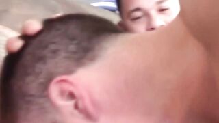 Twink gets hard while he is watched and gets banged