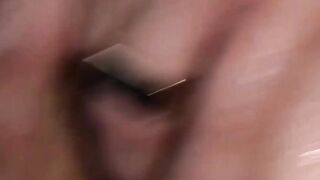 Twink gets hard while he is watched and gets banged