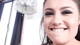 TeenGroupSex.com - Three chicks treat dude to birthday cock service