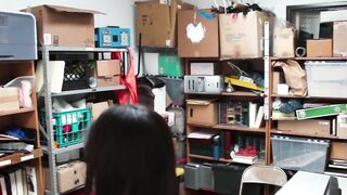 ShopliftersPunished.com - Teen shoplifter Audrey Royal fucked deep and hard by two se