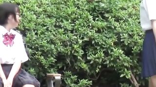 NipponPissTV.com - Naughty Japanese schoolgirl pissing in a public building openly