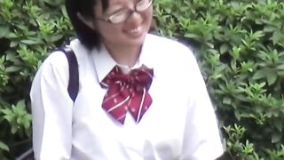 NipponPissTV.com - Naughty Japanese schoolgirl pissing in a public building openly