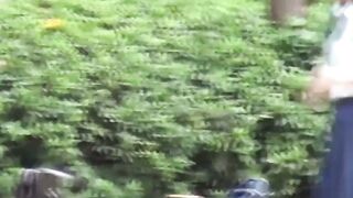 NipponPissTV.com - Naughty Japanese schoolgirl pissing in a public building openly