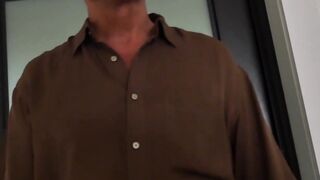 Busty Ebony teen tends to sexual needs of the elderly