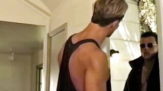 RetroDudes.com - Tough mysterious guy dominates and fucks his gay bitches