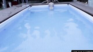 RealAltGuys.com - Young tattooed skater twink gets his cock deepthroated in the pool