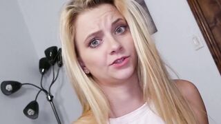 Cutie Riley Star eats stepdads jizz after had POV drilling
