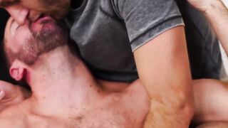 FuckThatHole.com - Hairy jock Alex Hawk deepthroats hung cock before riding bareback