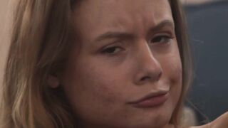 Pussy play action with candy cane with barely legal teen