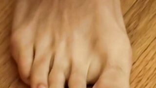 Hot young twink Evan Heinze gets tormented by tickling his naked feet and chest