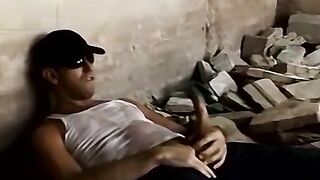 FilthyPissPlay.com - Big dick stud jerking off solo and pissing all over himself