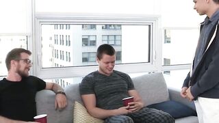 FamilyPornSite.com - Bearded stepdaddy's wild threesome with cock-hungry son