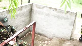 Leonel Russell sits on a massive dildo as a punishment by Aaron Vigo