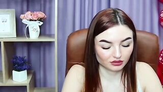 Big boobs redhead babe strips bra