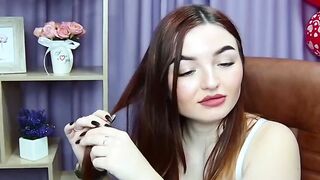 Big boobs redhead babe strips bra
