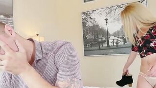 Blonde teen Alexa Raye with natural tits fucked and filled