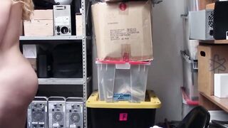 Blonde got blackmailed and pounded by a cop for shoplifting