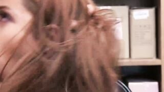 Teen caught stealing cock rides an officer and loves it